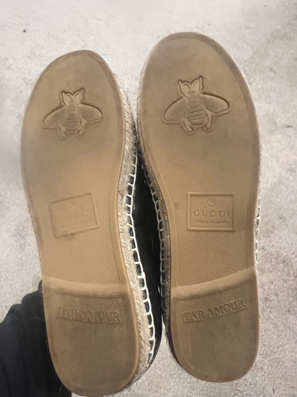 Gucci Black Leather Espadrilles - Picture 7 of 9